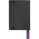 Alder A5 hard cover notebook – Solid black back view