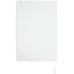 Legato Elegance A5 hard cover notebook and rollerball pen set – White back view