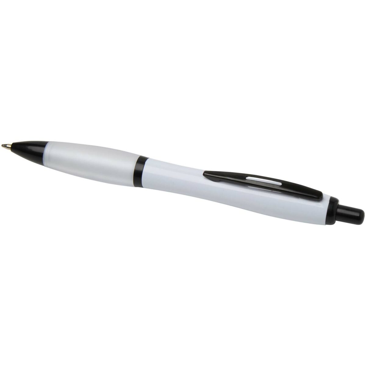 Nash recycled plastic ballpoint pen with black trims (black ink) – White extra view