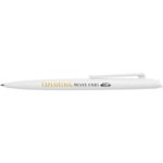 Ipe RCS recycled ballpoint pen (black ink) – White with logo