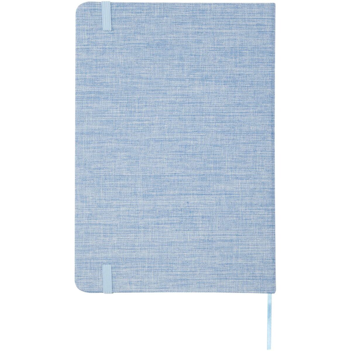Ramona A5 cotton notebook – Light blue back view