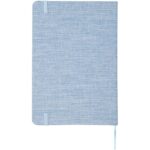 Ramona A5 cotton notebook – Light blue back view