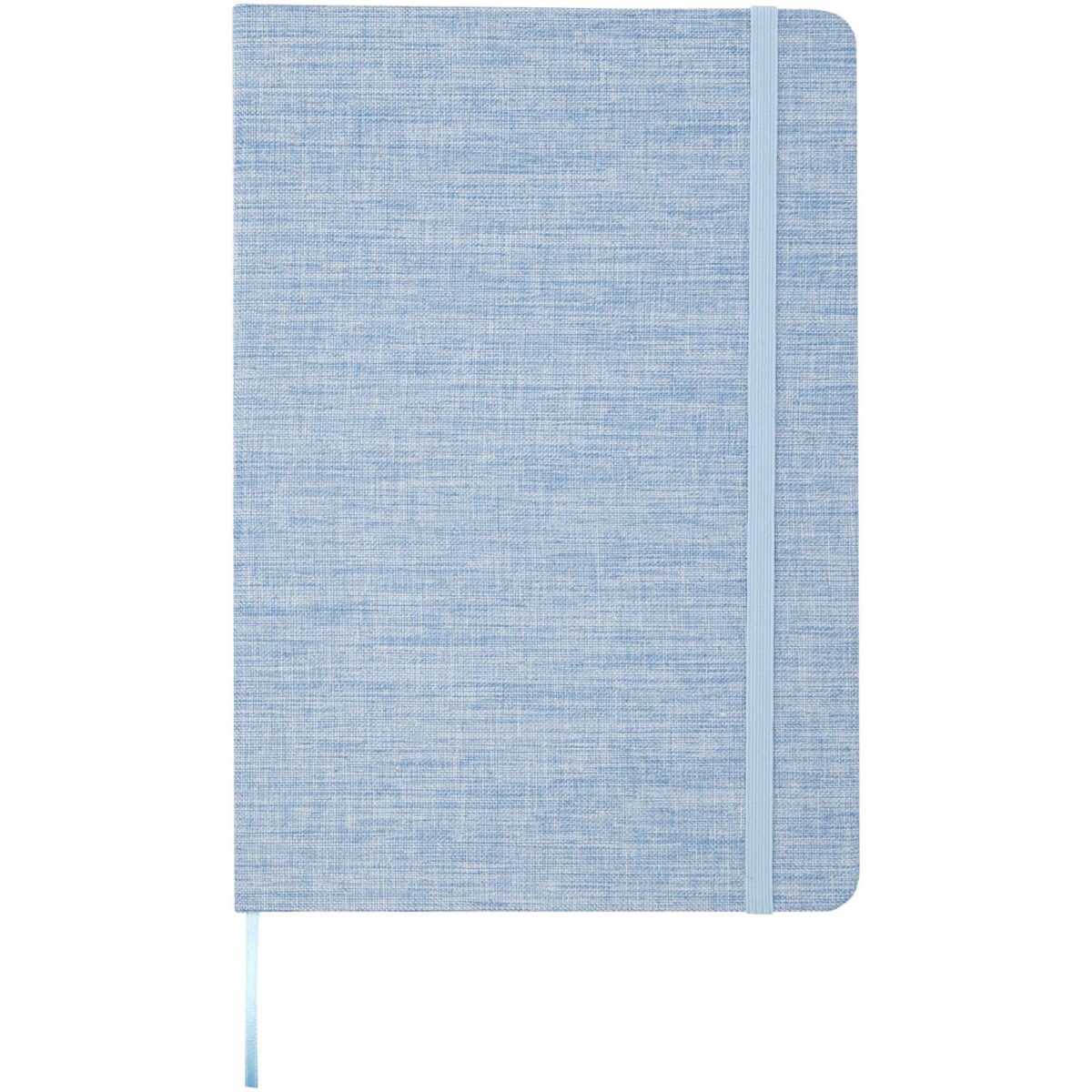 Ramona A5 cotton notebook – Light blue front view