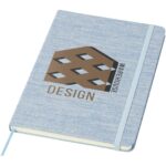 Ramona A5 cotton notebook – Light blue with logo
