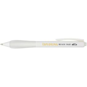 Lorena RABS ballpoint pen (black ink) – Transparent white with logo