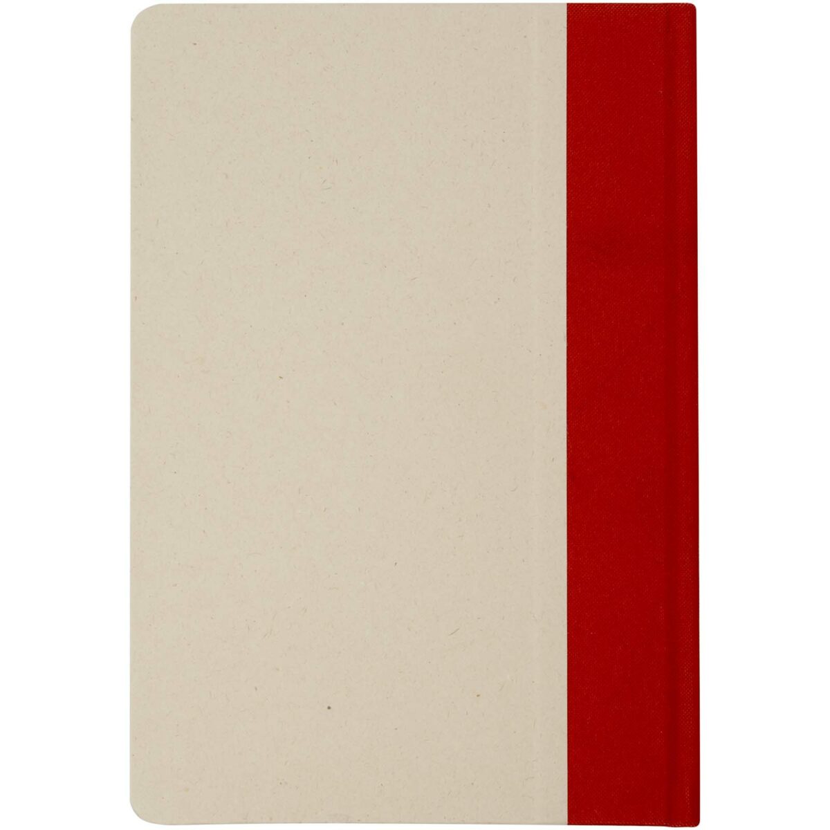 Liliana A5 sugar cane paper hard cover notebook – Brick back view
