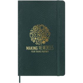 Moleskine 100% VEGEA® Boa L soft cover notebook - ruled – Green with logo