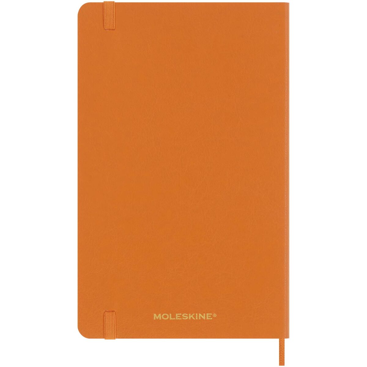 Moleskine 100% VEGEA® Capri L soft cover notebook - ruled – Orange back view