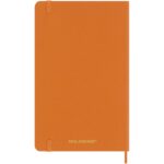 Moleskine 100% VEGEA® Capri L soft cover notebook - ruled – Orange back view
