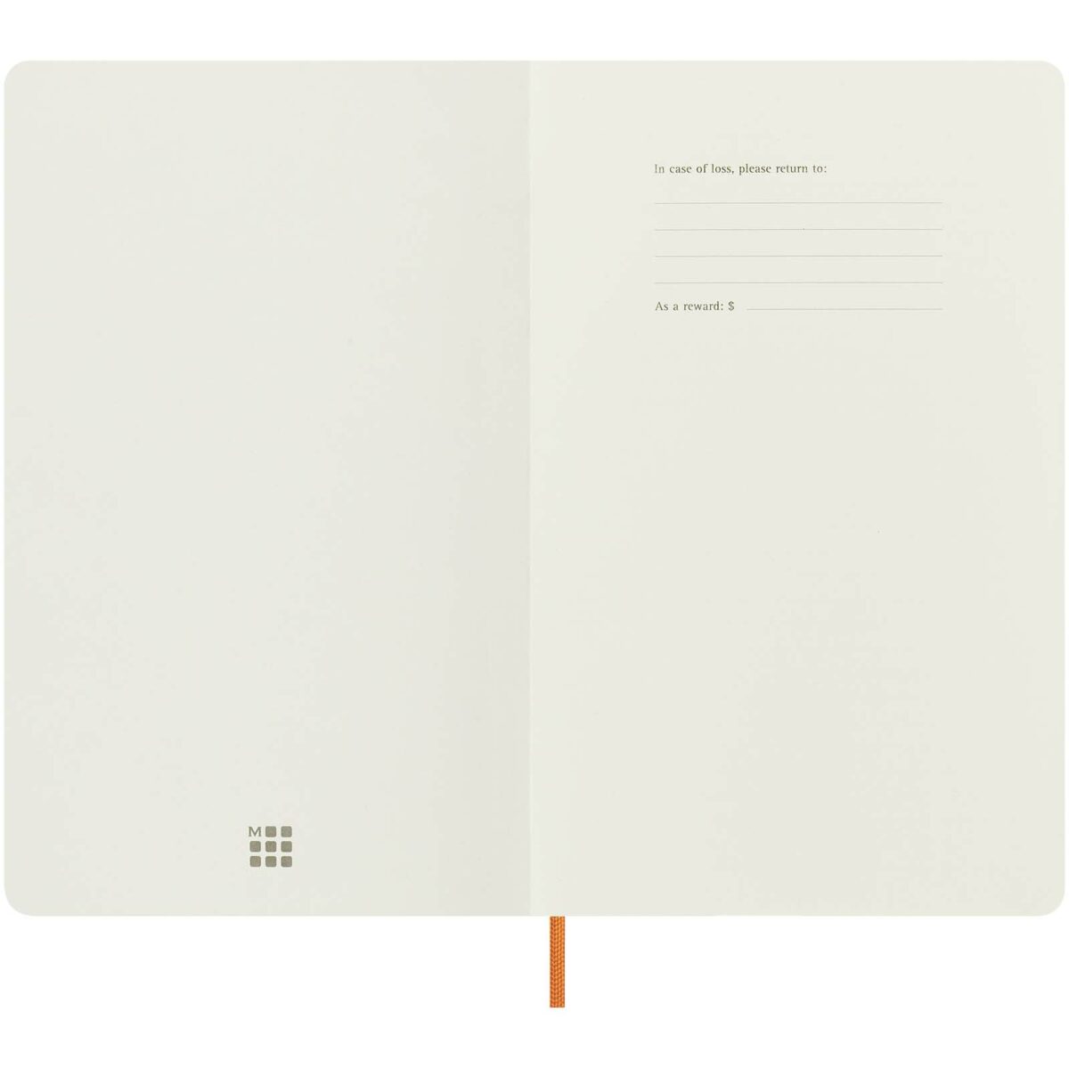 Moleskine 100% VEGEA® Capri L soft cover notebook - ruled – Orange extra view