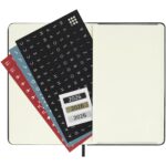 Moleskine hard cover 12 month PK daily planner – Solid black extra view