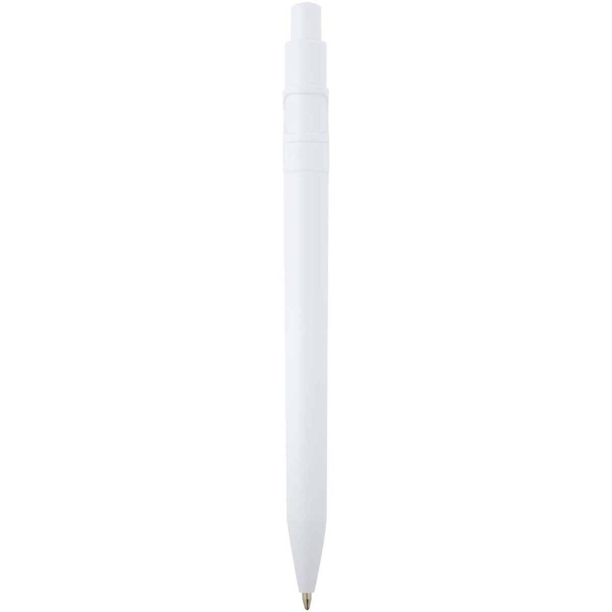 Unica recycled plastic ballpoint pen (black ink) – White back view