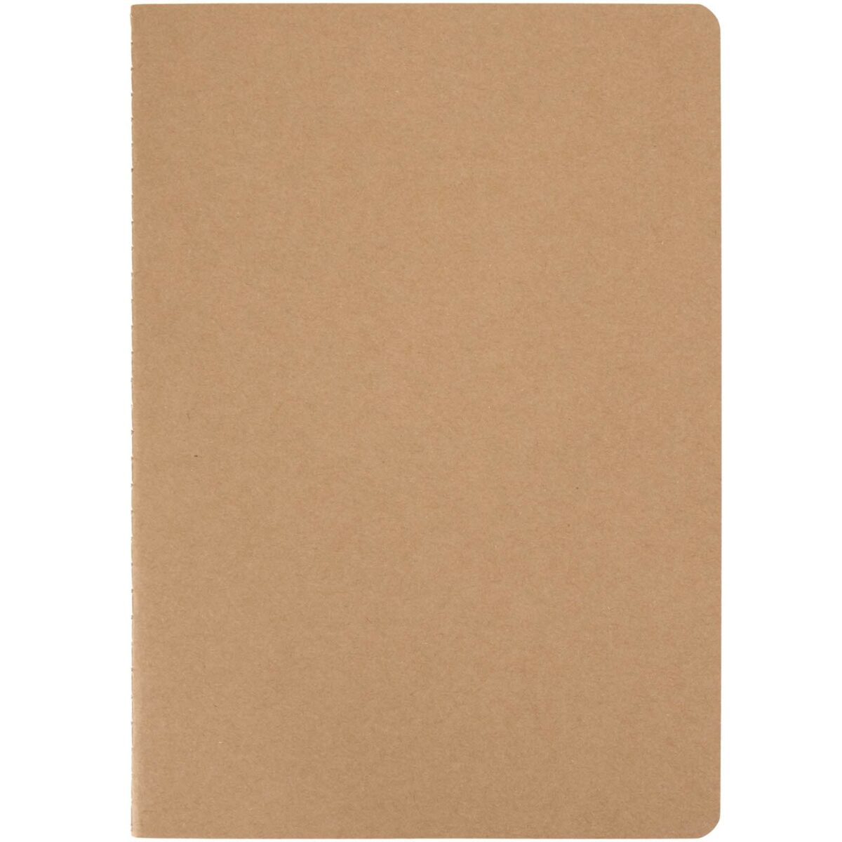 Slyk A5 kraft cahier notebook with ruled pages – Natural front view