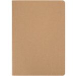 Slyk A5 kraft cahier notebook with ruled pages – Natural front view