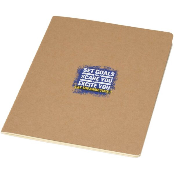 Slyk A5 kraft cahier notebook with ruled pages – Natural with logo