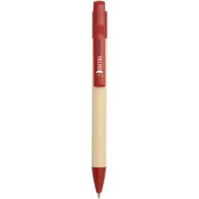 Liliana sugarcane paper ballpoint pen (blue ink) – Brick with logo