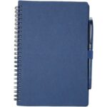 Slate A5 reusable hard cover notebook and pen set (black ink) – Navy front view