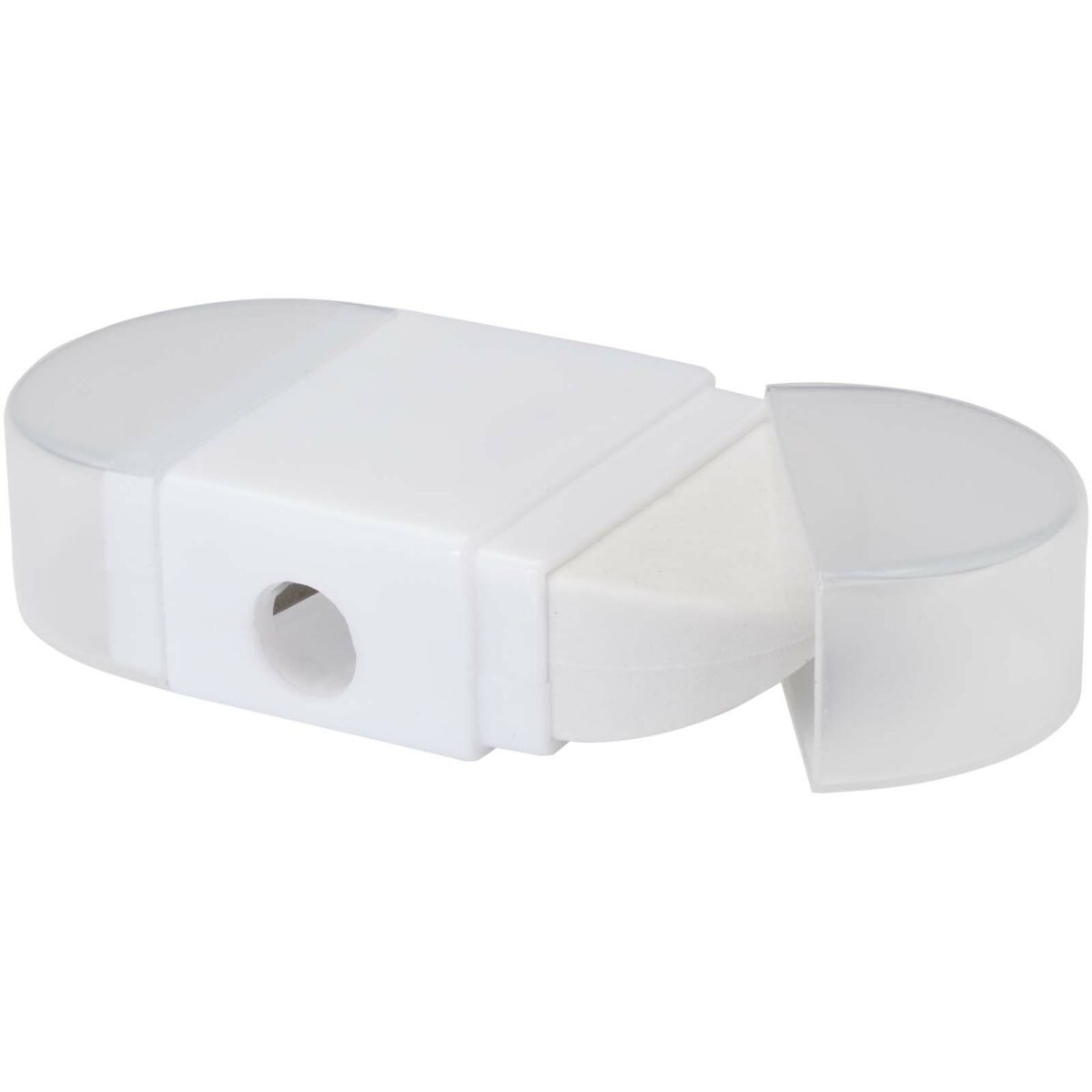 Velvi pencil sharpener with eraser – White extra view