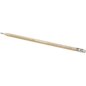 Graffo pencil with eraser – Natural with logo