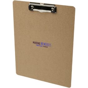 Platu MDF clipboard – Natural with logo