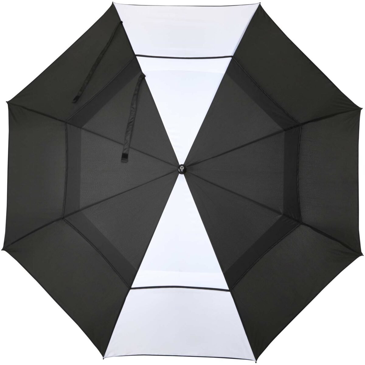 Jeff 55" windproof golf umbrella – White front view