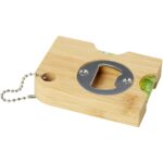 Levo bamboo bottle opener with level – Natural extra view