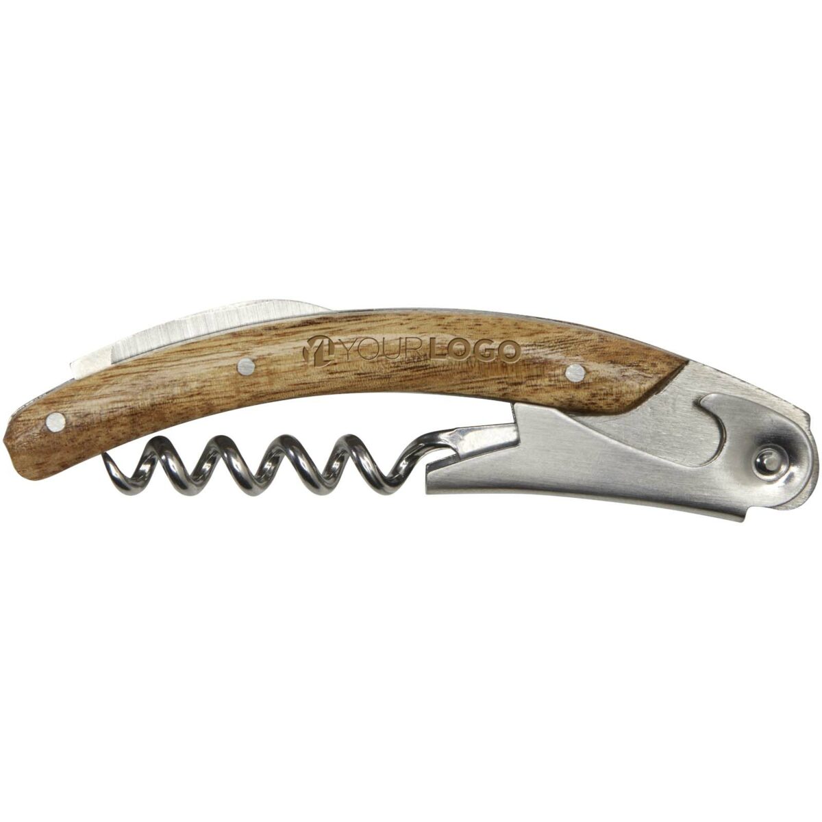 Vino wine holder set – Wood with logo