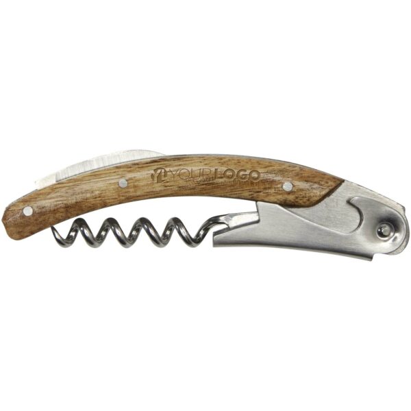 Vino wine holder set – Wood with logo