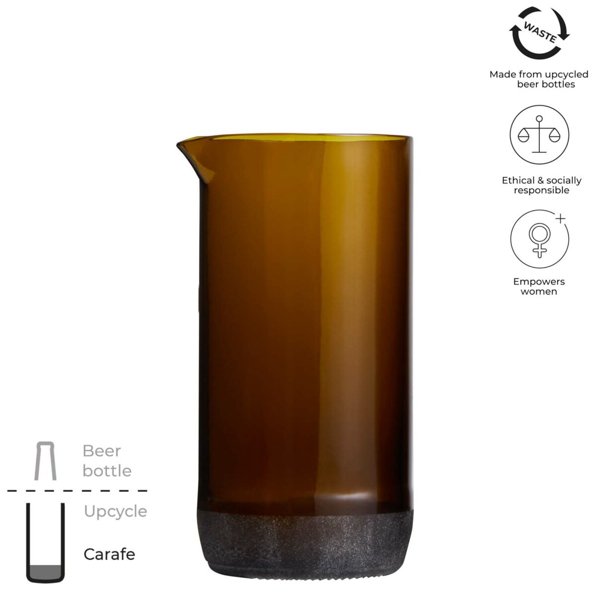 Originalhome 430 ml water carafe – Brown extra view