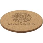 Sencha cork coaster – Natural with logo