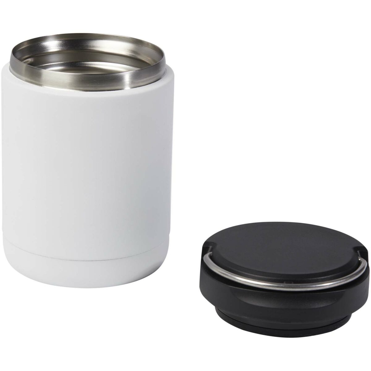 Doveron 500 ml recycled stainless steel insulated lunch pot – White extra view