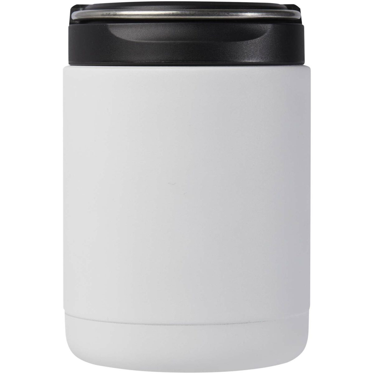 Doveron 500 ml recycled stainless steel insulated lunch pot – White front view