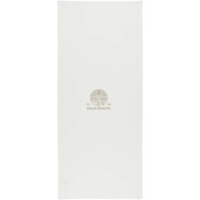 Lucas RPET sport towel 30x80 cm – White with logo