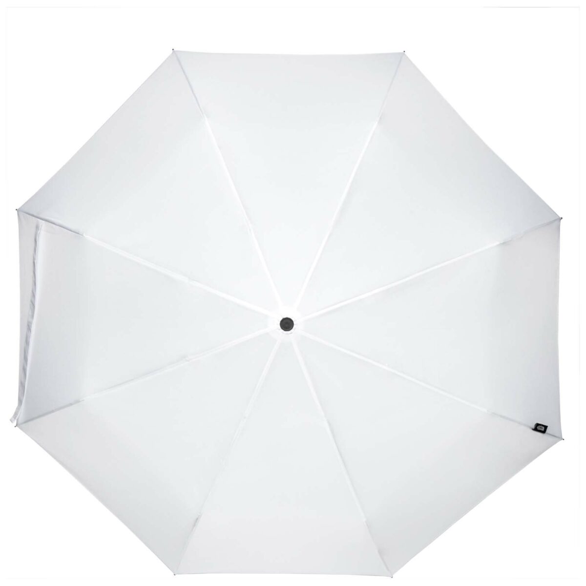 Dane 21" RPET umbrella – White front view