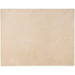 Ashen GRS recycled sherpa blanket – Oatmeal front view