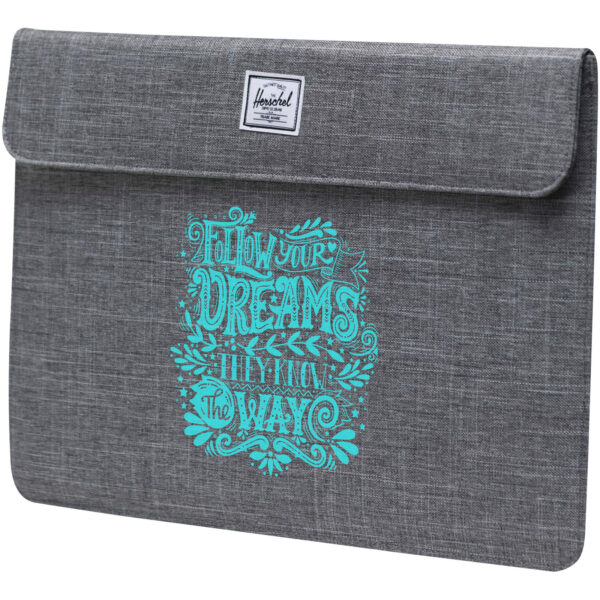 Herschel Spokane 15-16" laptop sleeve – Heather grey with logo