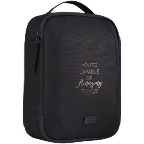 Case Logic Invigo recycled accessories bag – Solid black with logo