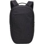 Case Logic Invigo 14" recycled laptop backpack 14.5L – Solid black front view