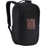 Case Logic Invigo 14" recycled laptop backpack 14.5L – Solid black with logo