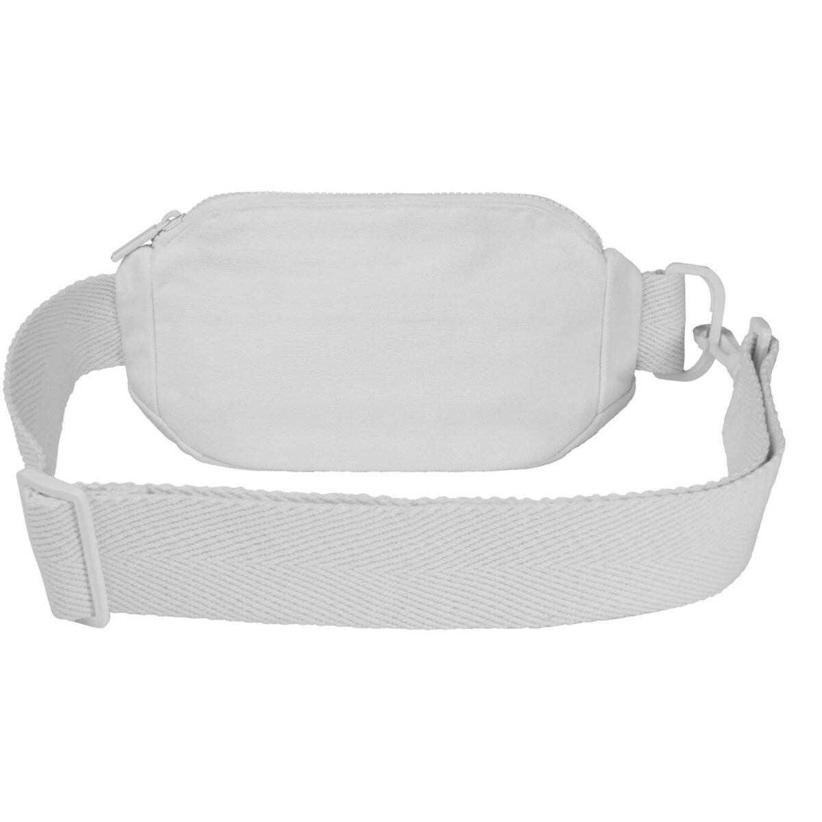 Crescent 500 g/m² Aware™ recycled crossbody bag – White back view