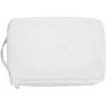 Pack 500 g/m² Aware™ recycled toiletry organiser – White front view