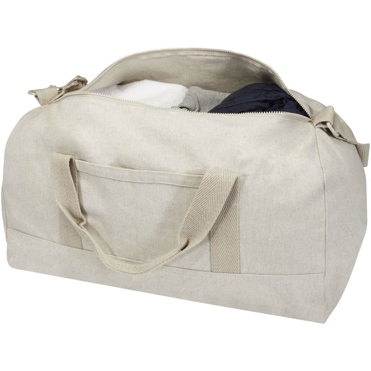 Porter 500 g/m² Aware™ recycled duffel bag 50L – Oatmeal extra view