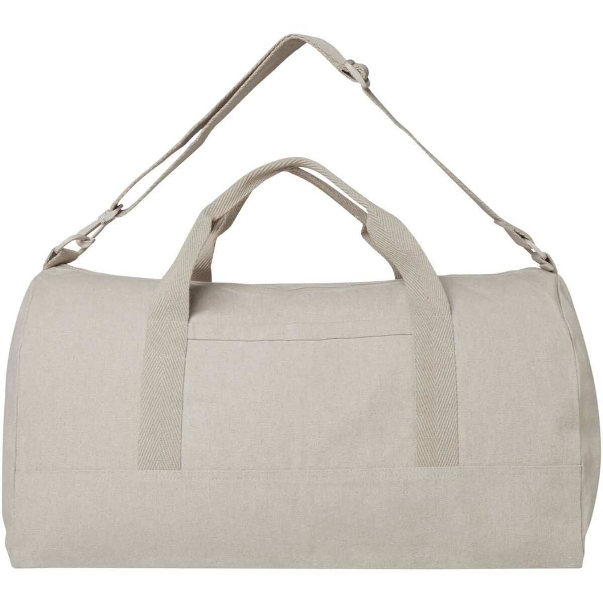 Porter 500 g/m² Aware™ recycled duffel bag 50L – Oatmeal front view