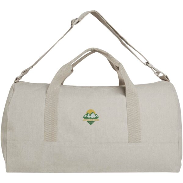 Porter 500 g/m² Aware™ recycled duffel bag 50L – Oatmeal with logo