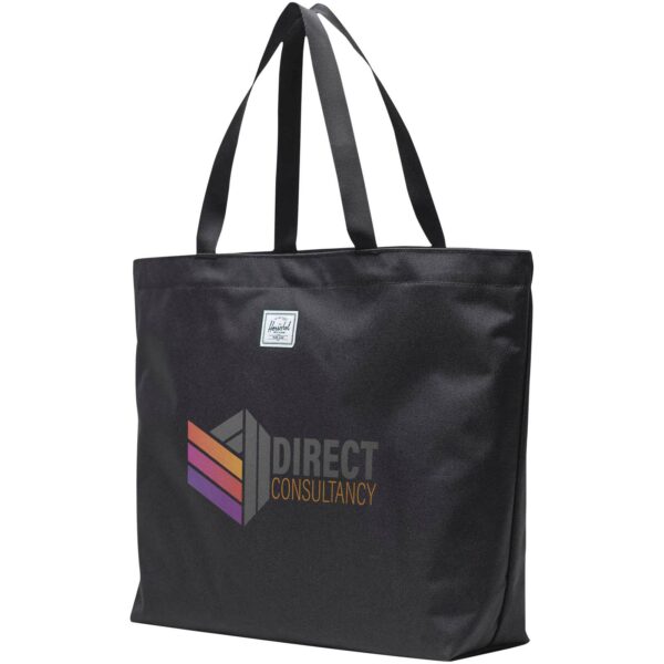Herschel Classic™ recycled tote bag 19L – Solid black with logo
