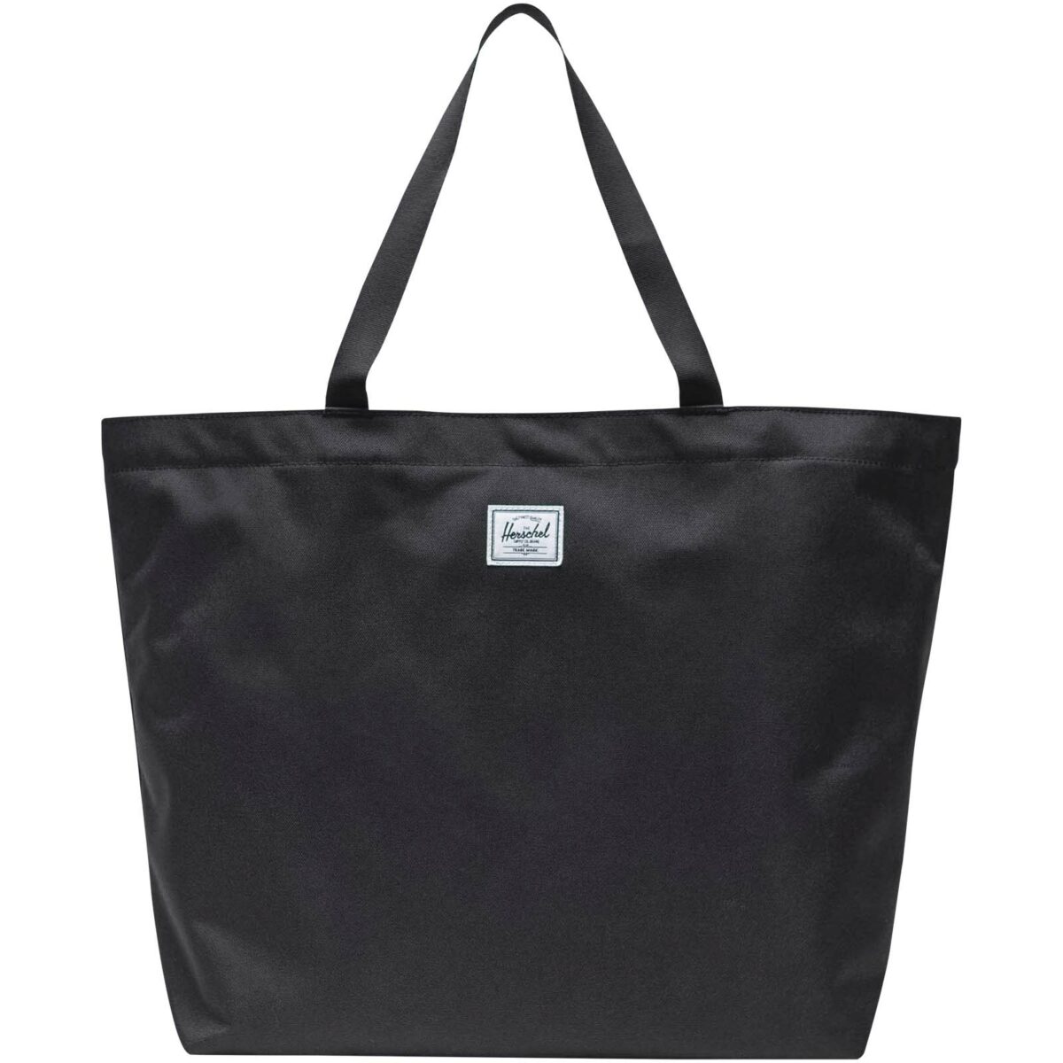 Herschel Classic™ recycled tote bag 19L – Solid black front view