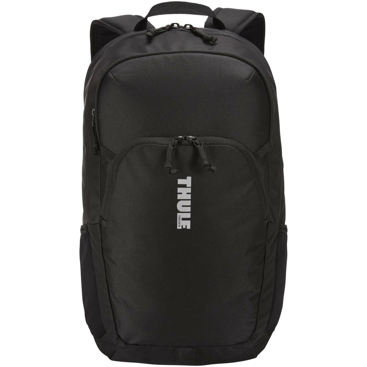 Thule Achiever 16" laptop backpack – Solid black front view