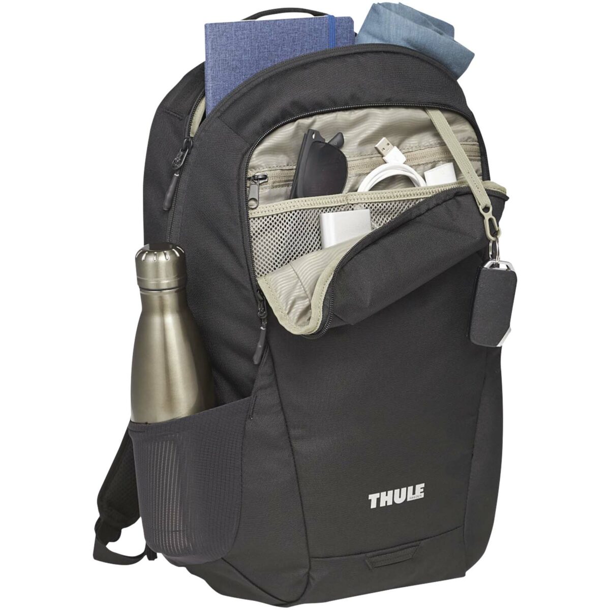 Thule Lumion 16" recycled laptop backpack – Solid black extra view