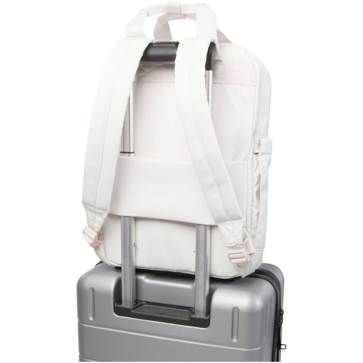 Trip 14” Aware™ recycled travel laptop backpack 9L – Off white extra view