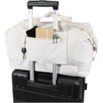 Trip Aware™ recycled travel duffel bag 42L – Off white extra view
